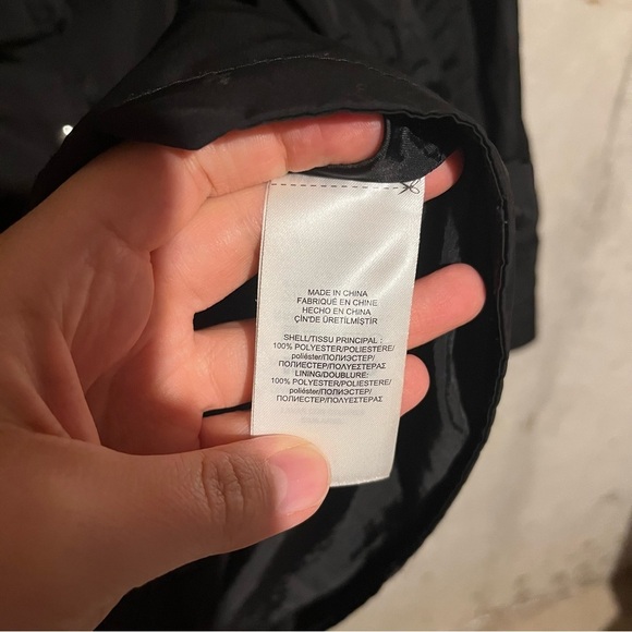 Lauren Ralph Lauren Jacket Women Size L Black Rain Coat Hood Zip Adjustable - Picture 5 of 11